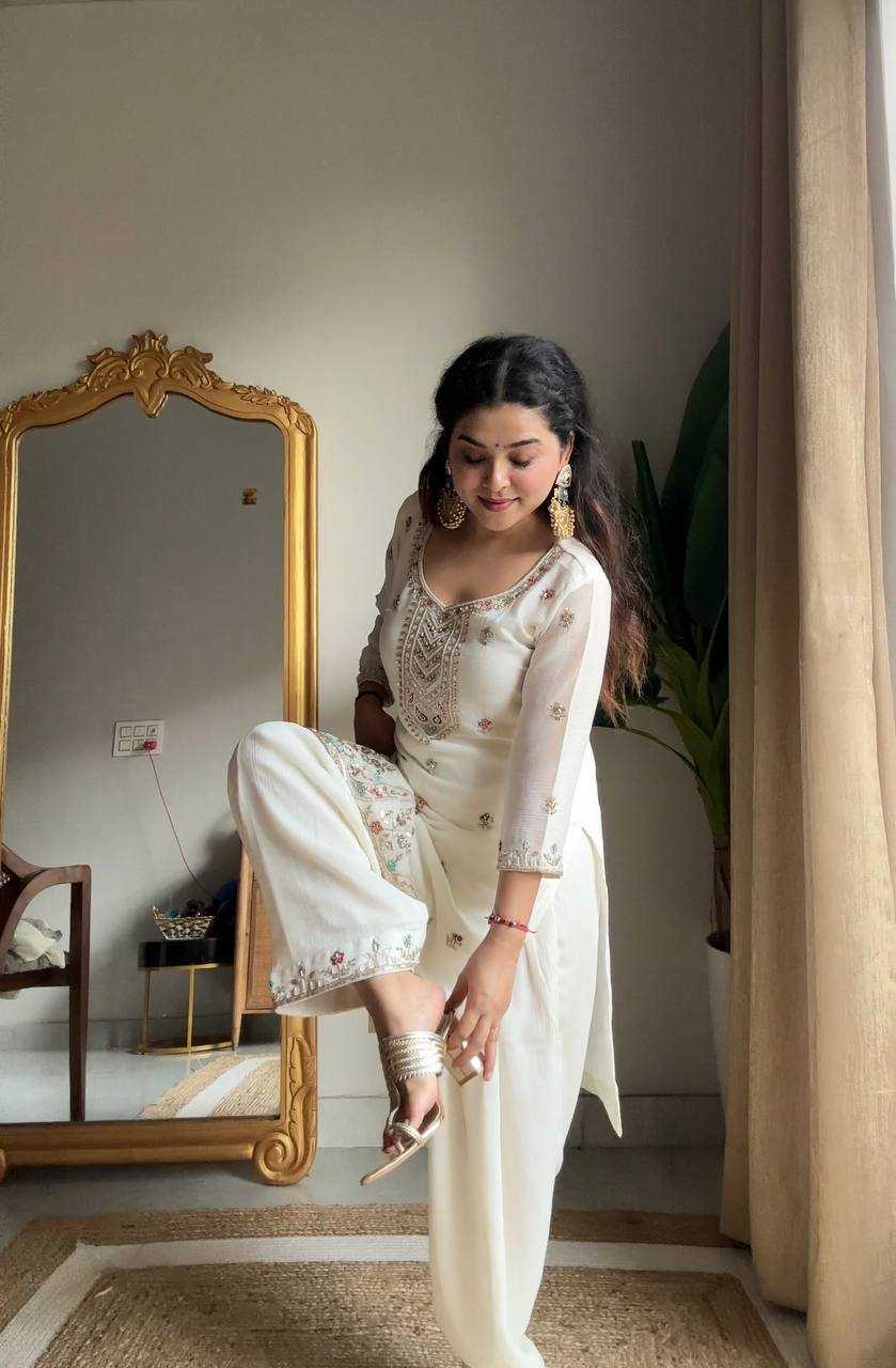 Chinon Embroidery Salwar Suit